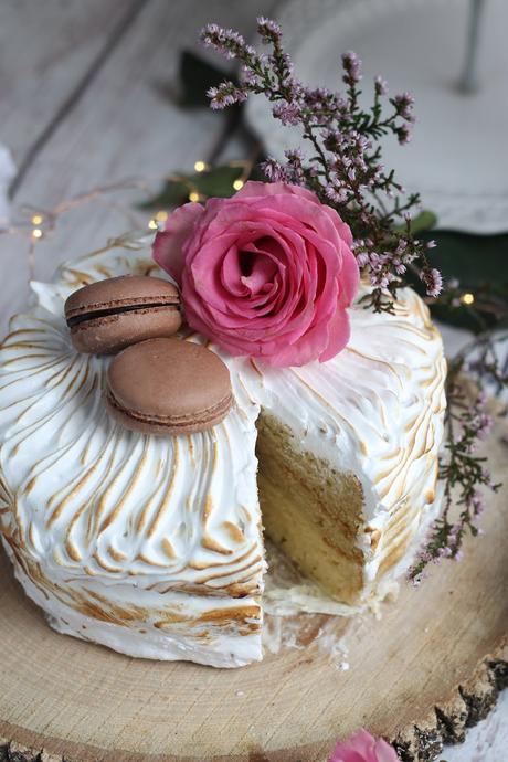 Tarta de limón y merengue y Sorteo Un ramo de flores de Flora Chic