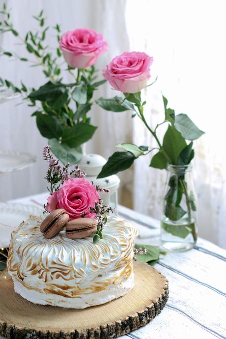 Tarta de limón y merengue y Sorteo Un ramo de flores de Flora Chic