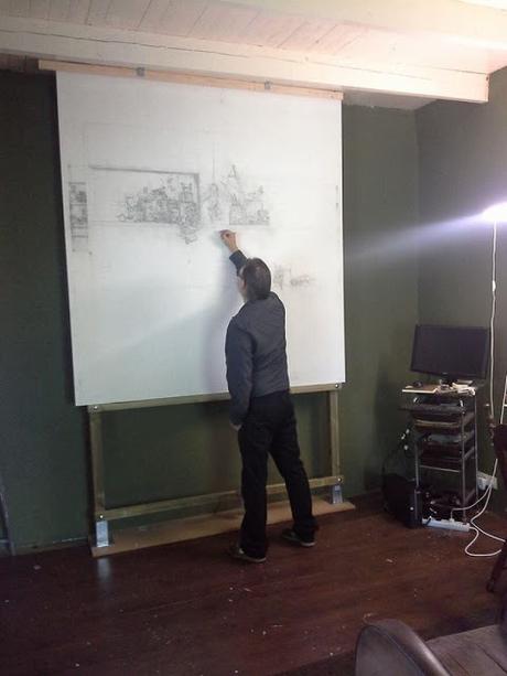 Un Hombre pasó dos años y medio pintando este increible cuadro de 2x2 metros Un Hombre pasó dos años y medio pintando este increible cuadro de 2x2 metros