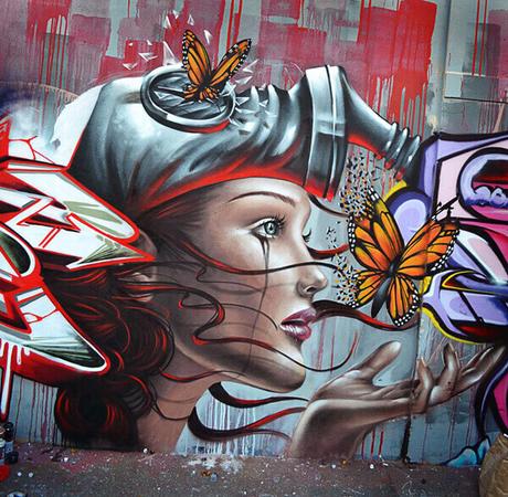 11 obras impresionantes de Street Art del artista australian Destroy