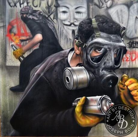 11 obras impresionantes de Street Art del artista australian Destroy