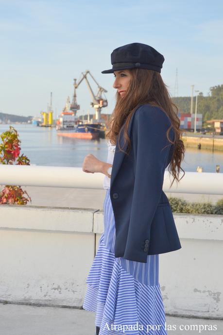 FALDA DE RAYAS ASIMETRICA