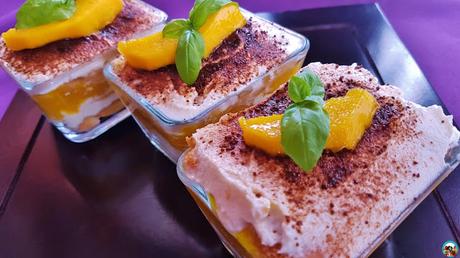 Pastel sin horno de mango Pastel sin horno de mango