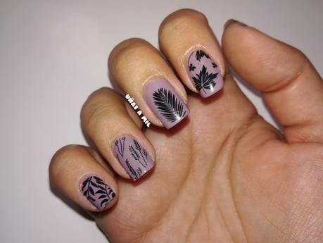 Diseño de uñas con hojas de otoño