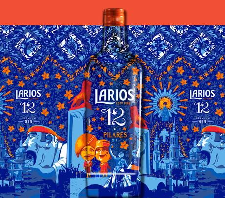 Larios 12 viste sus botellas para celebrar las Fiestas del Pilar