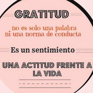 29#. ¿Ser o Estar agradecido? No es el acto, es la actitud.