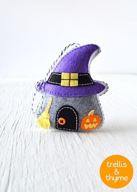 20 ideas de manualidades con fieltro de halloween