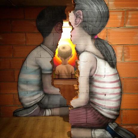 20 Hermosas pinturas de Street Art del Artista Frances Julien Malland