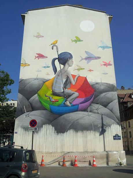 20 Hermosas pinturas de Street Art del Artista Frances Julien Malland