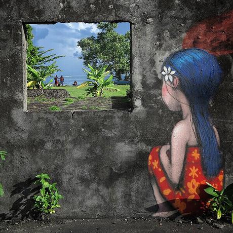 20 Hermosas pinturas de Street Art del Artista Frances Julien Malland