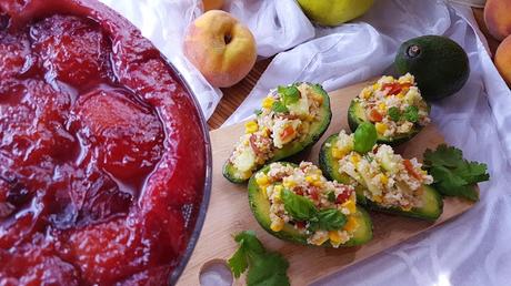 Aguacates rellenos de bulgur