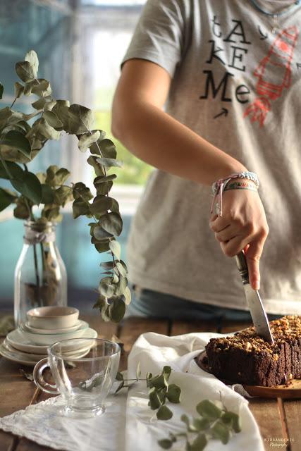 Bizcocho de cacao y coco