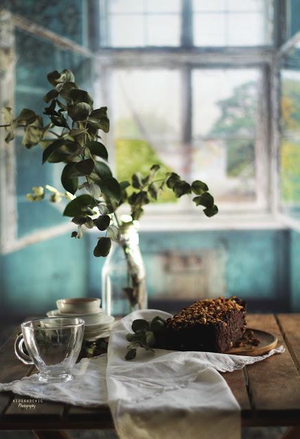 Bizcocho de cacao y coco