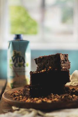 Bizcocho de cacao y coco