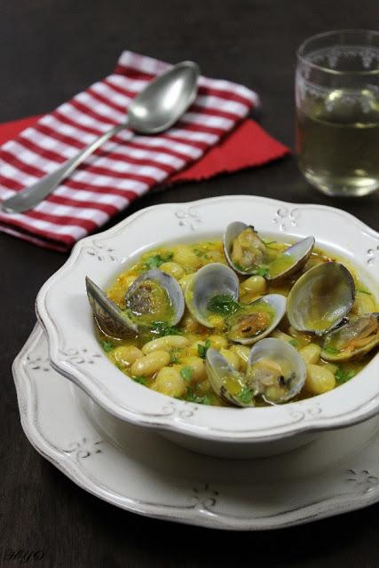 RECETA -  Fabes con almejas