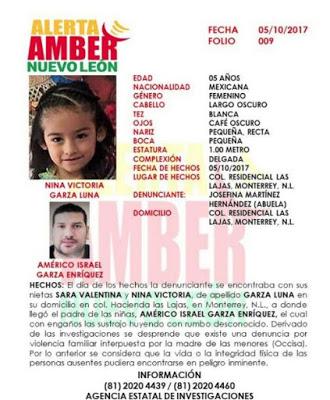 Activan Alerta Amber por sustracción de hijas de Karla Luna