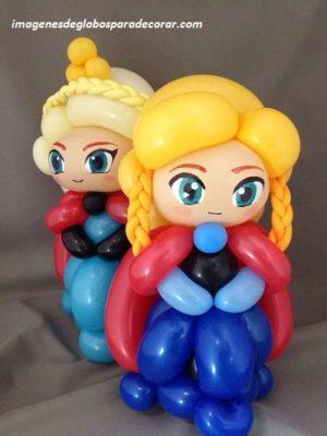 modelo de globos para cumpleaños frozen