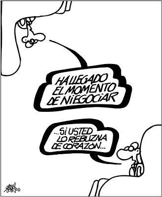 Hablemos, todos de blanco y sin banderas… Y el bloqueo del conflicto por parte del rey.