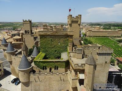 Castillo de Olite, Navarra. Desde el torreón más alto.