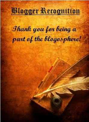 Blogger Recognition Blogger Recognition