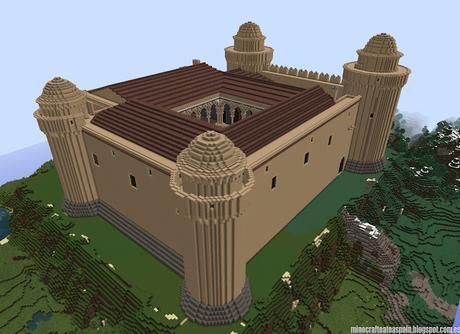 Réplica Minecraft del Castillo de La Calahorra, Granada, España.