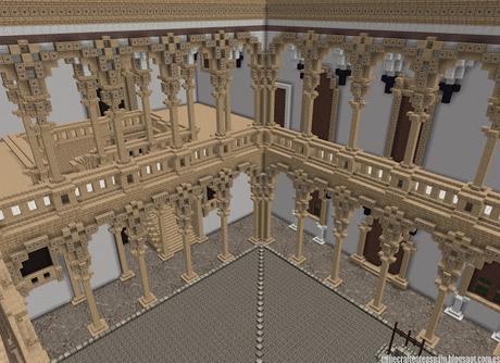 Réplica Minecraft del Castillo de La Calahorra, Granada, España.