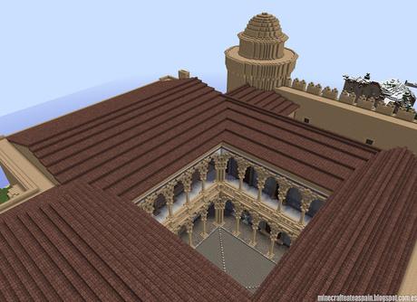 Réplica Minecraft del Castillo de La Calahorra, Granada, España.