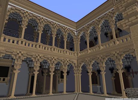 Réplica Minecraft del Castillo de La Calahorra, Granada, España.