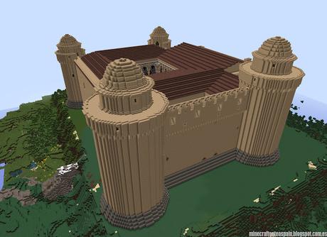 Réplica Minecraft del Castillo de La Calahorra, Granada, España.