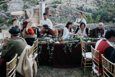 Carlos y Noelia, una boda medieval en la sierra de Madrid