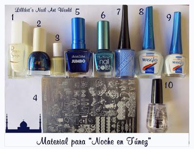 RETO COLORES 5 (Azul): Noche en Túnez