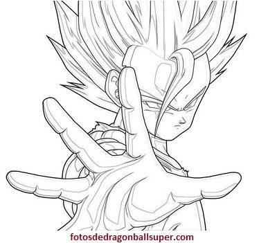 dibujos para colorear de gohan pintar