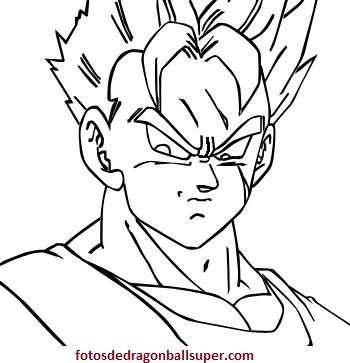 Imprimir 4 dibujos para colorear de gohan del futuro en ssj - Paperblog