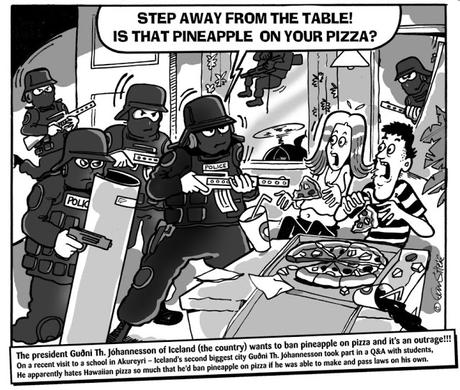 La piña (en la pizza) de la discordia islandesa La piña (en la pizza) de la discordia islandesa