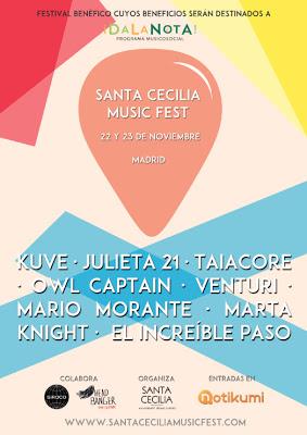 Santa Cecilia Music Fest: un festival benéfico en Madrid por y para la música