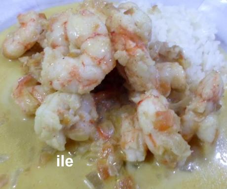 Curry de langostinos Curry de langostinos