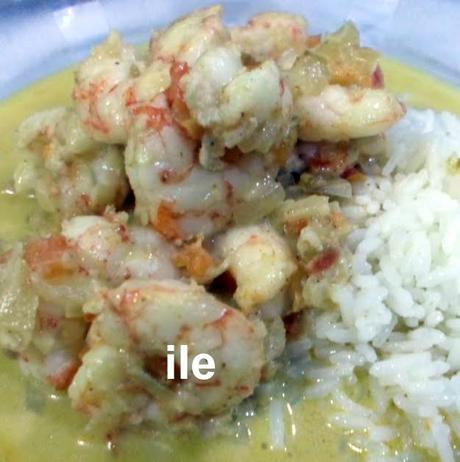 Curry de langostinos
