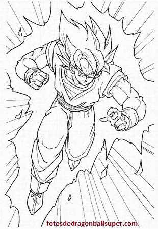 Los 4 mejores y faciles dibujos de goku para colorear gratis - Paperblog