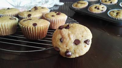 Muffins de calabaza y chispas de chocolate