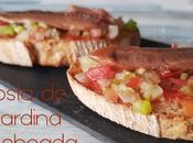 Tosta sardina anchoada