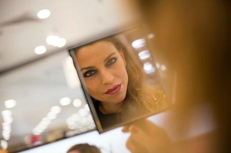 kimono- batín dorado y jeans