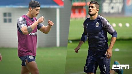 Alan Pulido y Jair Pereira siguen entrenando aparte