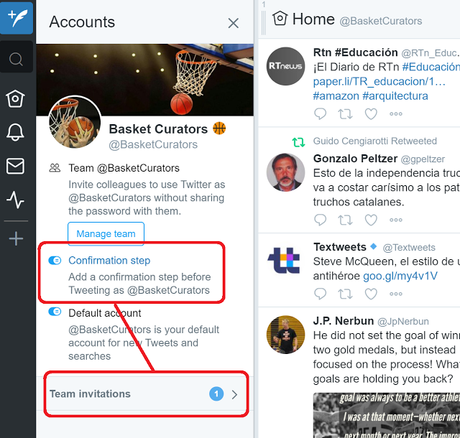 Cómo gestionar colaborativamente una cuenta de Twitter desde PC y Móvil con TweetDeck y Twicca