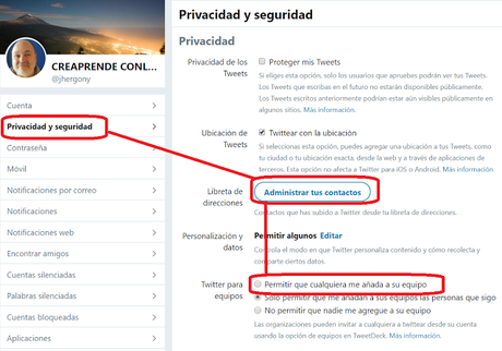 Cómo gestionar colaborativamente una cuenta de Twitter desde PC y Móvil con TweetDeck y Twicca