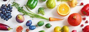 Alimentos de primavera: frutas y hortalizas frescas