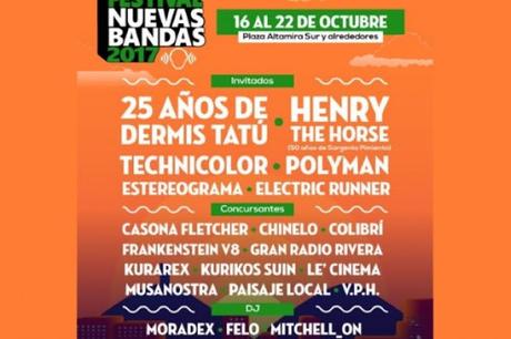Festival Nuevas Bandas 2017 (@NuevasBandas)  del 16 al 22 de octubre en #Caracas / #Rock #Musica (Calendario)