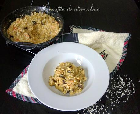 Risotto de berenjena