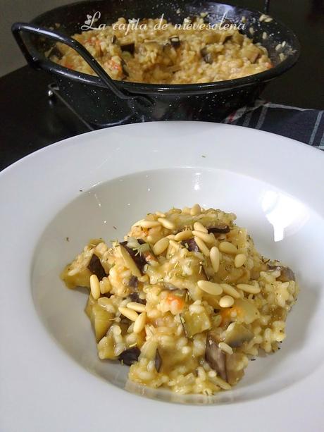 Risotto de berenjena