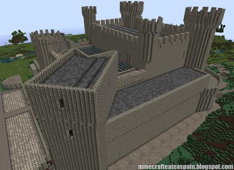 Réplica Minecraft del Castillo de Olmillos de Sasamon, Burgos, España.