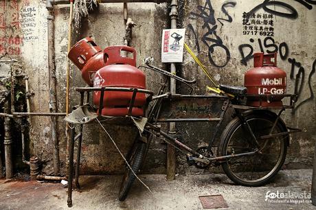 Bicicleta a gas con instrucciones - Fotografía artística